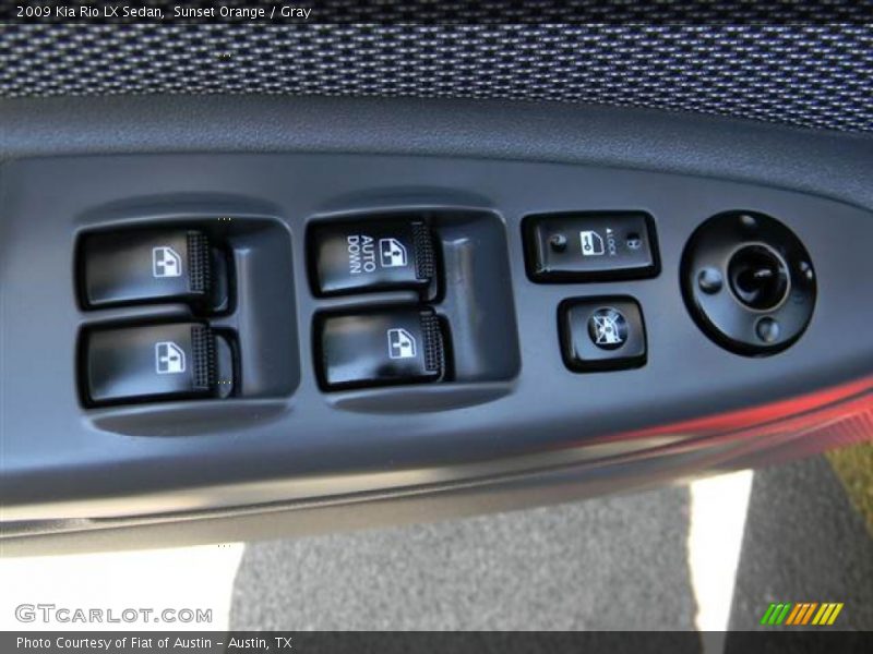 Sunset Orange / Gray 2009 Kia Rio LX Sedan