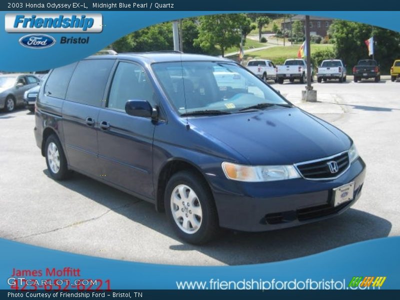 Midnight Blue Pearl / Quartz 2003 Honda Odyssey EX-L