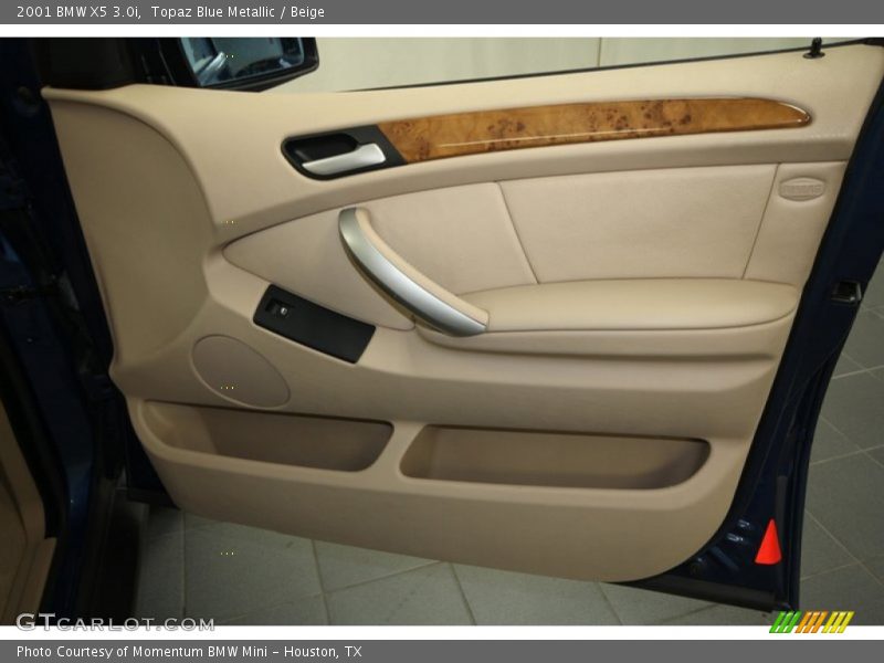 Topaz Blue Metallic / Beige 2001 BMW X5 3.0i