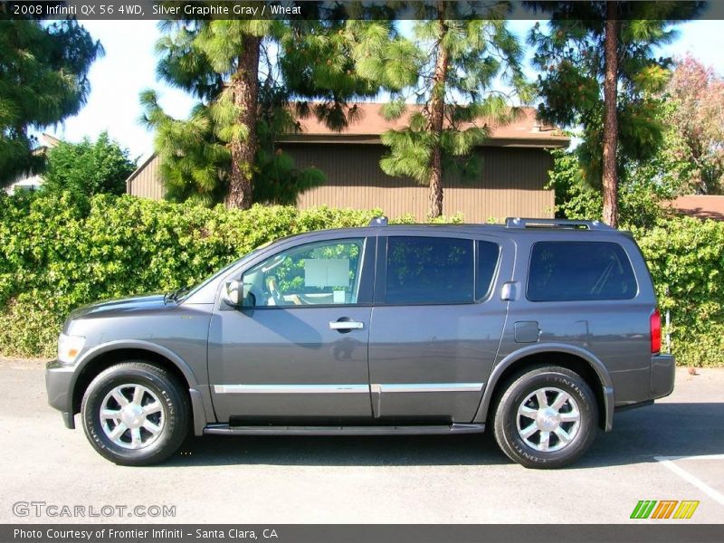 Silver Graphite Gray / Wheat 2008 Infiniti QX 56 4WD
