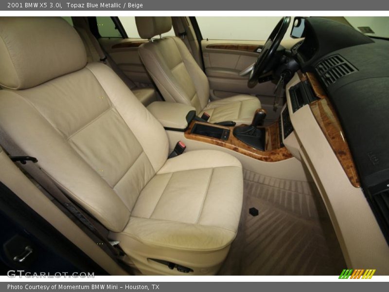 Topaz Blue Metallic / Beige 2001 BMW X5 3.0i