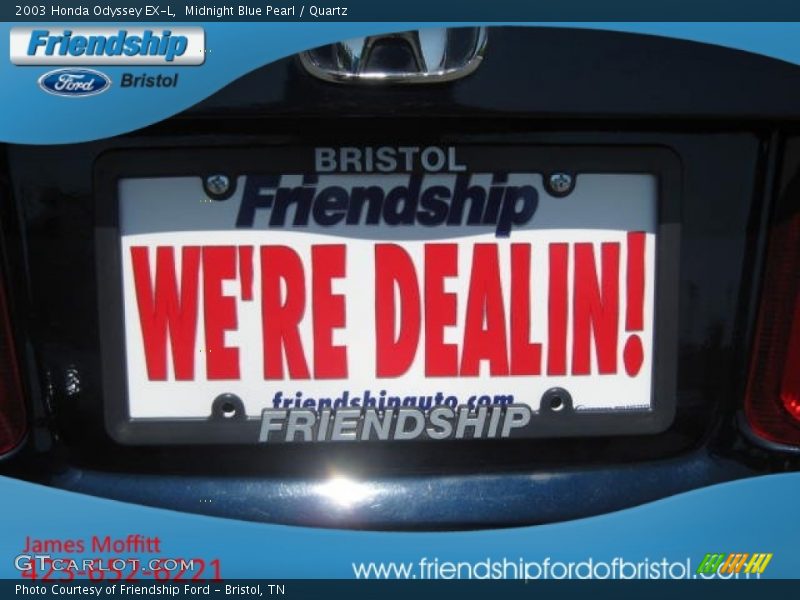 Midnight Blue Pearl / Quartz 2003 Honda Odyssey EX-L