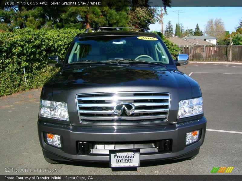 Silver Graphite Gray / Wheat 2008 Infiniti QX 56 4WD