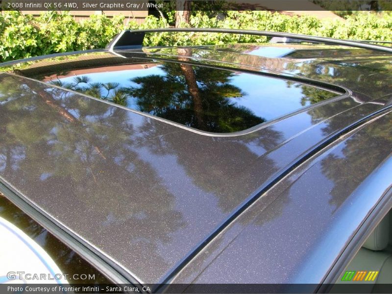 Silver Graphite Gray / Wheat 2008 Infiniti QX 56 4WD
