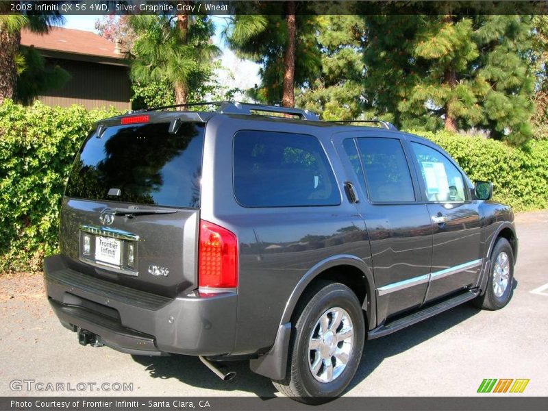 Silver Graphite Gray / Wheat 2008 Infiniti QX 56 4WD