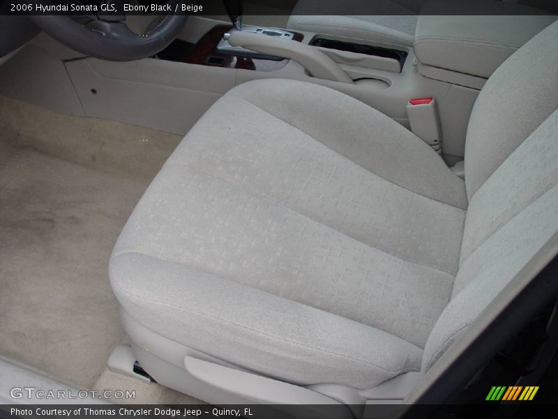 Ebony Black / Beige 2006 Hyundai Sonata GLS