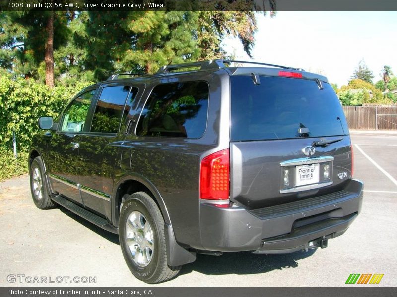 Silver Graphite Gray / Wheat 2008 Infiniti QX 56 4WD