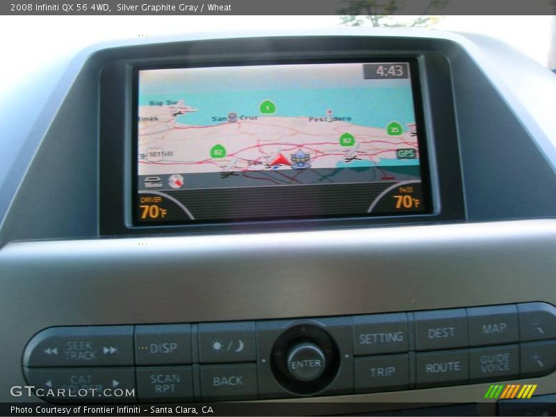Silver Graphite Gray / Wheat 2008 Infiniti QX 56 4WD