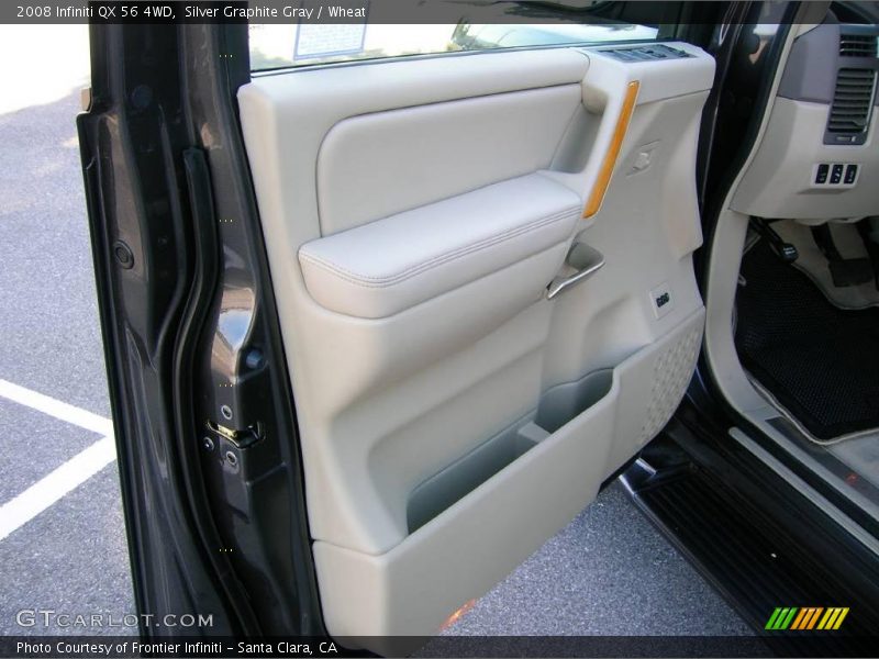 Silver Graphite Gray / Wheat 2008 Infiniti QX 56 4WD
