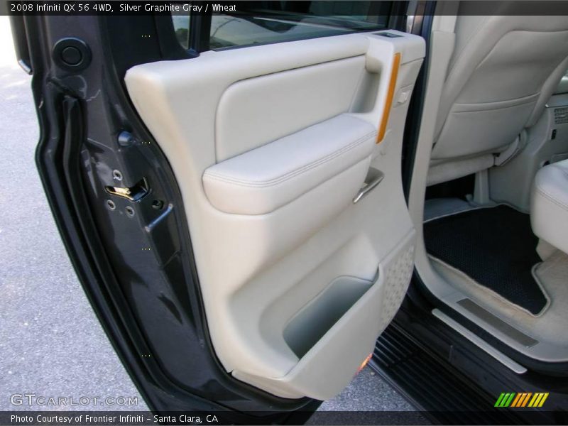 Silver Graphite Gray / Wheat 2008 Infiniti QX 56 4WD