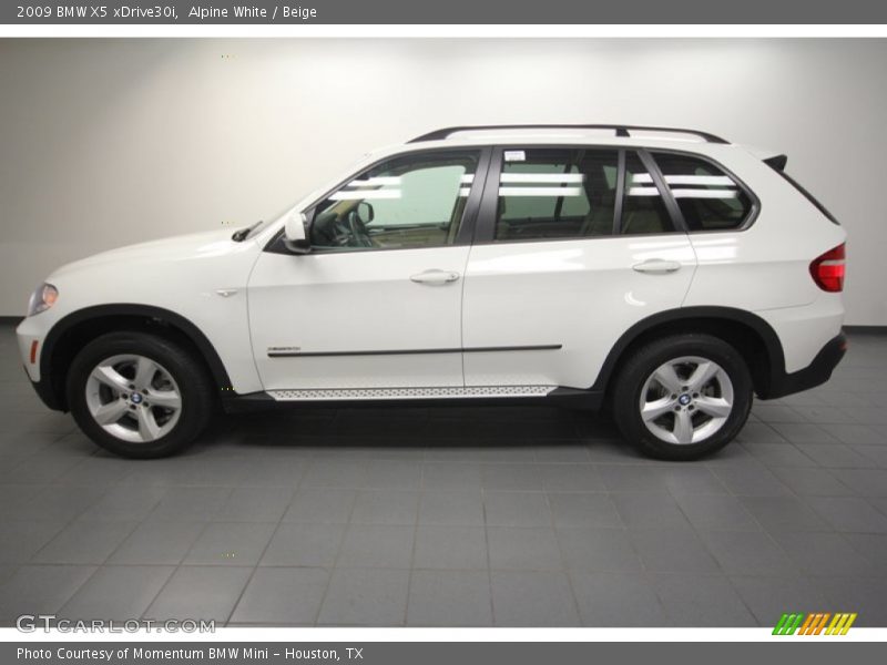 Alpine White / Beige 2009 BMW X5 xDrive30i
