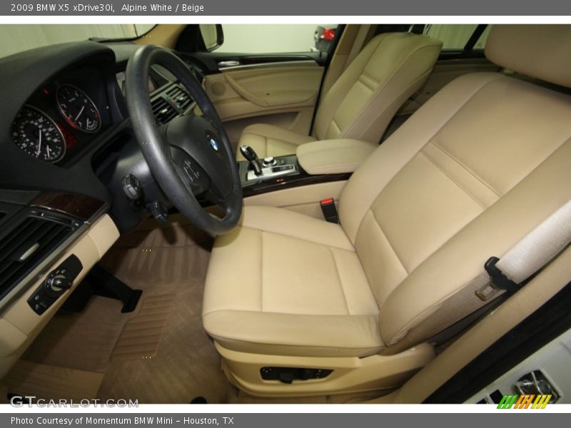Alpine White / Beige 2009 BMW X5 xDrive30i