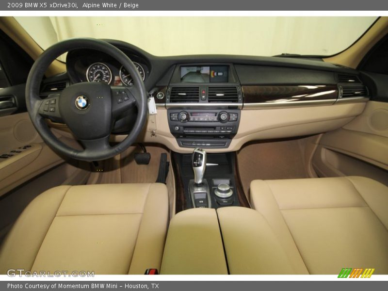 Alpine White / Beige 2009 BMW X5 xDrive30i