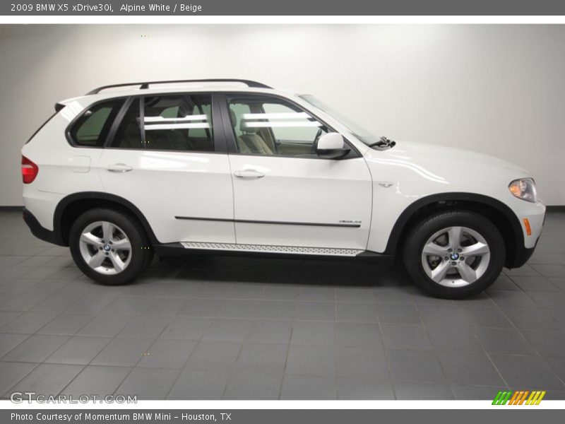 Alpine White / Beige 2009 BMW X5 xDrive30i