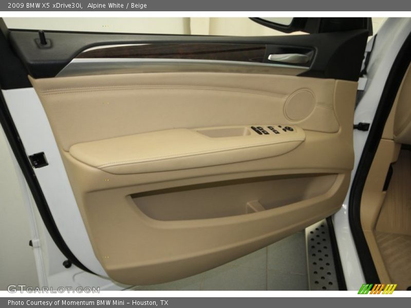 Alpine White / Beige 2009 BMW X5 xDrive30i
