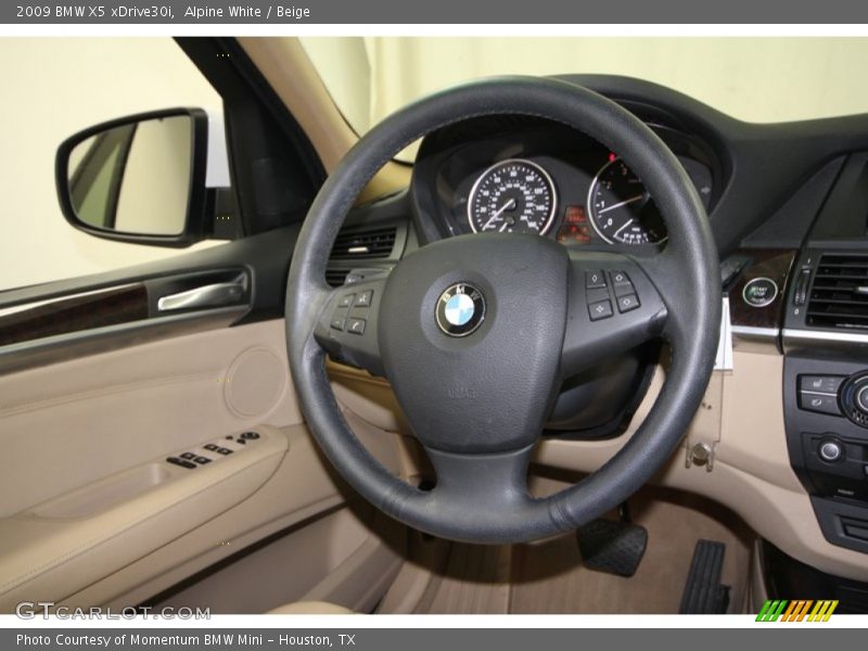 Alpine White / Beige 2009 BMW X5 xDrive30i
