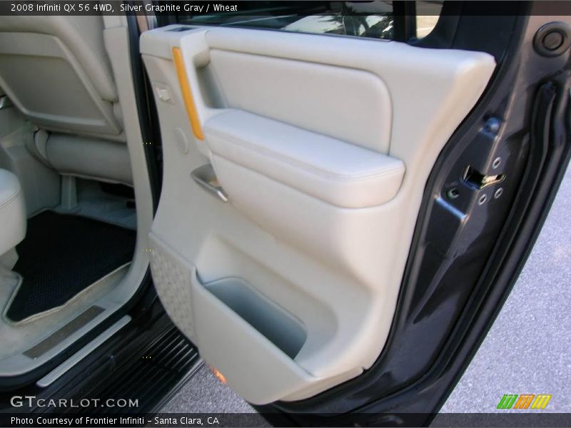 Silver Graphite Gray / Wheat 2008 Infiniti QX 56 4WD