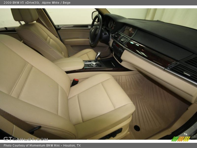 Alpine White / Beige 2009 BMW X5 xDrive30i