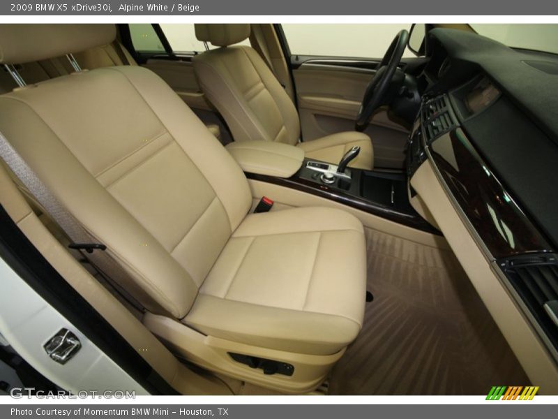 Alpine White / Beige 2009 BMW X5 xDrive30i