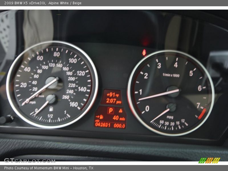 Alpine White / Beige 2009 BMW X5 xDrive30i