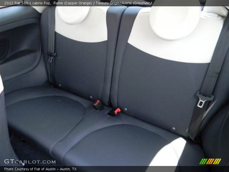 Rame (Copper Orange) / Tessuto Grigio/Avorio (Grey/Ivory) 2012 Fiat 500 c cabrio Pop