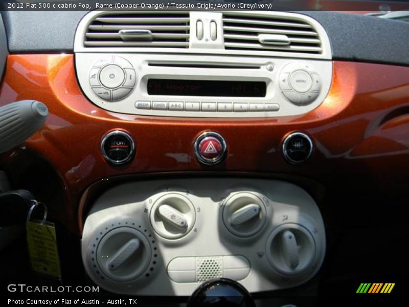 Rame (Copper Orange) / Tessuto Grigio/Avorio (Grey/Ivory) 2012 Fiat 500 c cabrio Pop