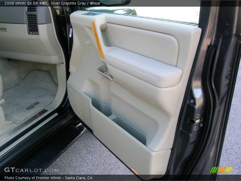 Silver Graphite Gray / Wheat 2008 Infiniti QX 56 4WD