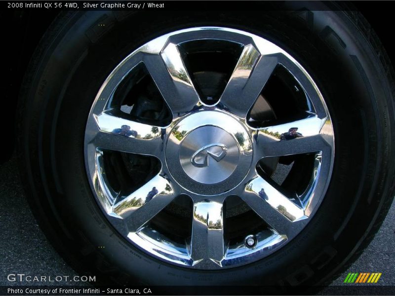 Silver Graphite Gray / Wheat 2008 Infiniti QX 56 4WD