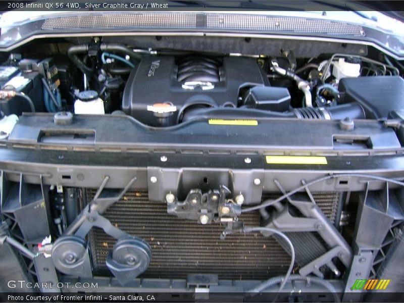 Silver Graphite Gray / Wheat 2008 Infiniti QX 56 4WD