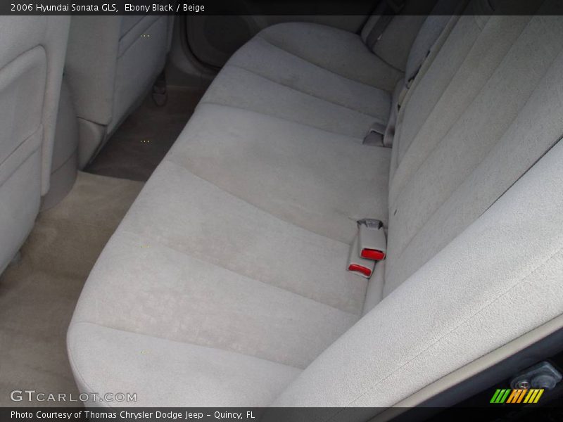 Ebony Black / Beige 2006 Hyundai Sonata GLS