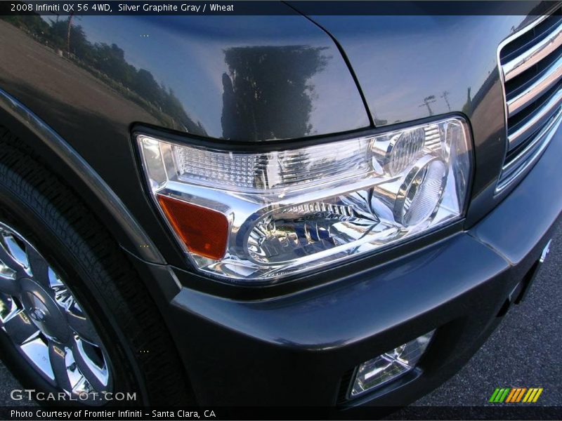 Silver Graphite Gray / Wheat 2008 Infiniti QX 56 4WD