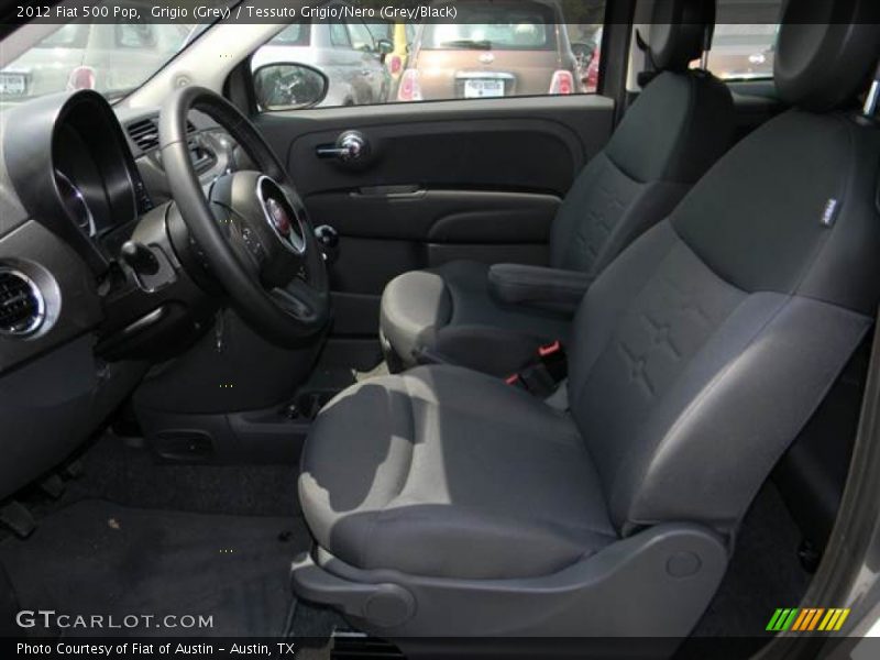 Grigio (Grey) / Tessuto Grigio/Nero (Grey/Black) 2012 Fiat 500 Pop