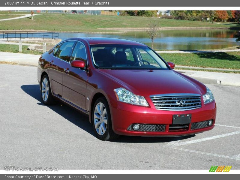 Crimson Roulette Pearl / Graphite 2007 Infiniti M 35 Sedan