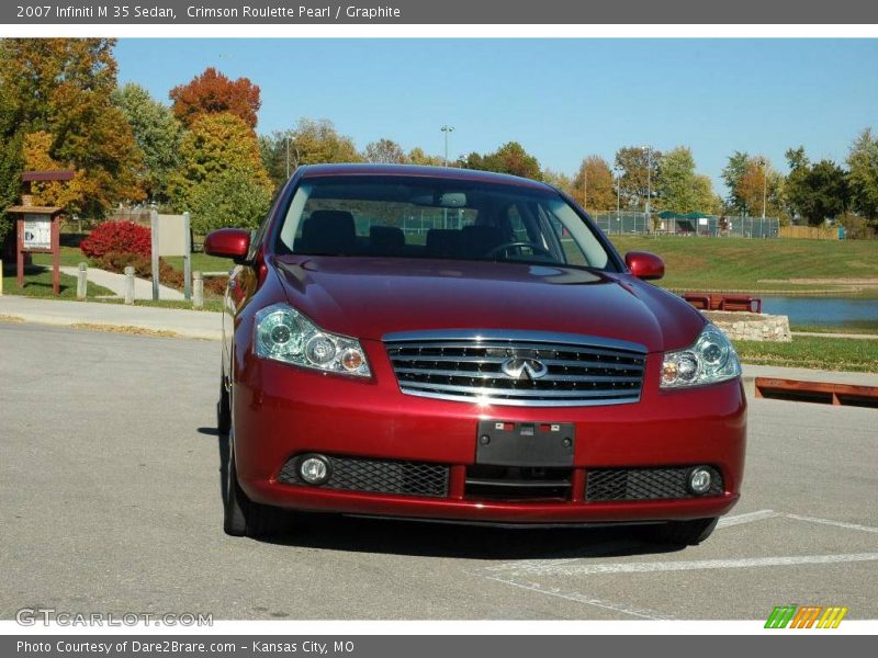 Crimson Roulette Pearl / Graphite 2007 Infiniti M 35 Sedan