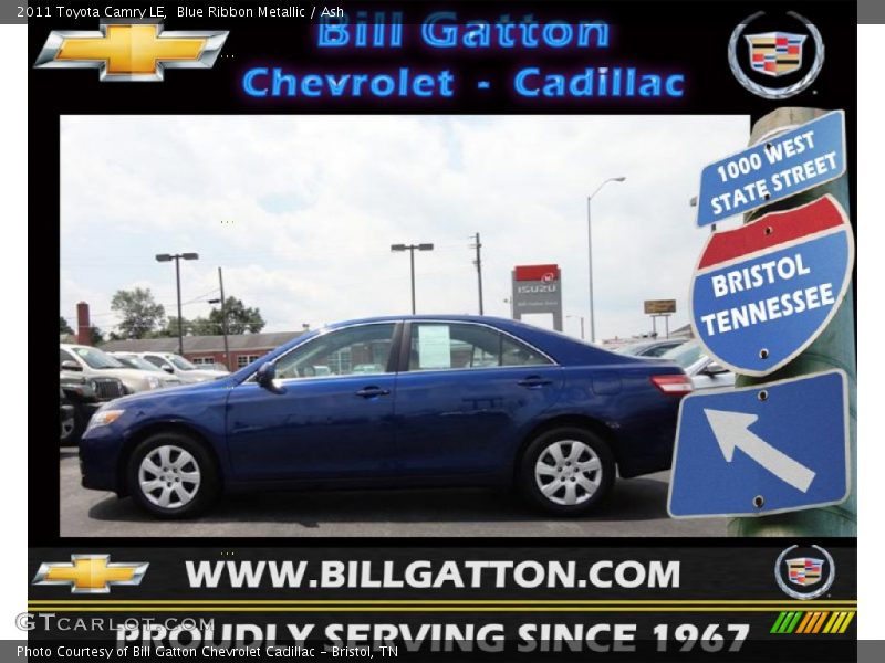 Blue Ribbon Metallic / Ash 2011 Toyota Camry LE
