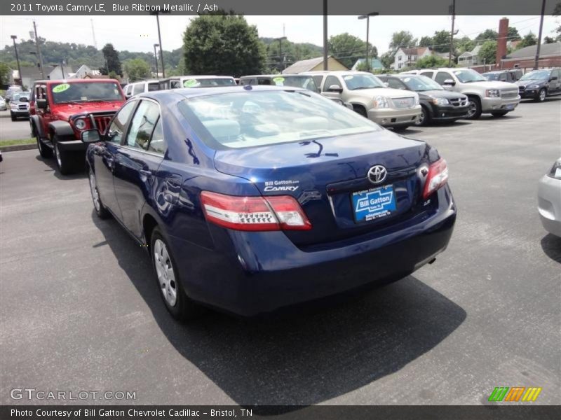 Blue Ribbon Metallic / Ash 2011 Toyota Camry LE