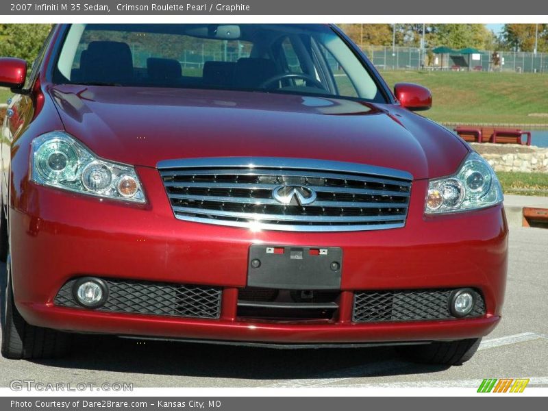 Crimson Roulette Pearl / Graphite 2007 Infiniti M 35 Sedan