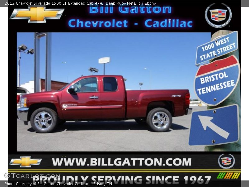 Deep Ruby Metallic / Ebony 2013 Chevrolet Silverado 1500 LT Extended Cab 4x4