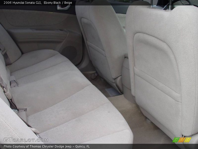 Ebony Black / Beige 2006 Hyundai Sonata GLS