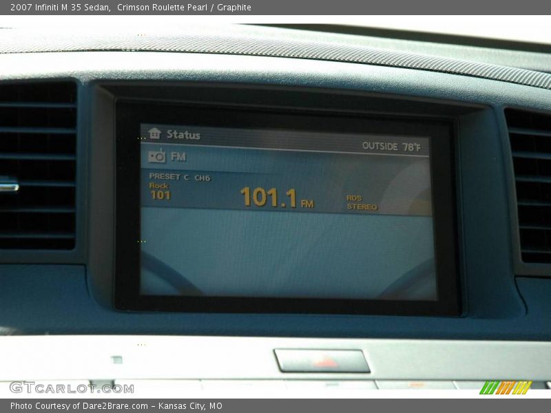 Crimson Roulette Pearl / Graphite 2007 Infiniti M 35 Sedan