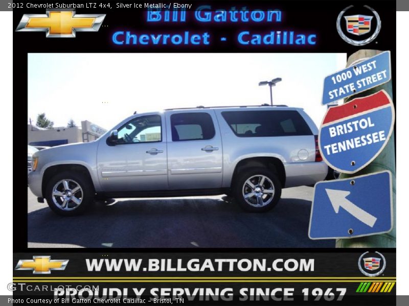 Silver Ice Metallic / Ebony 2012 Chevrolet Suburban LTZ 4x4
