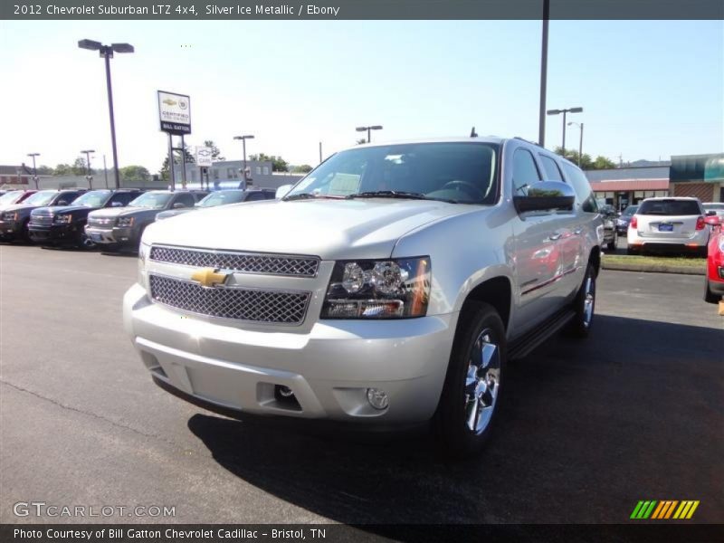 Silver Ice Metallic / Ebony 2012 Chevrolet Suburban LTZ 4x4