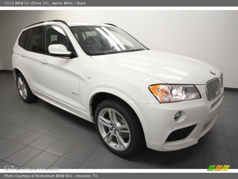Alpine White / Black 2013 BMW X3 xDrive 35i
