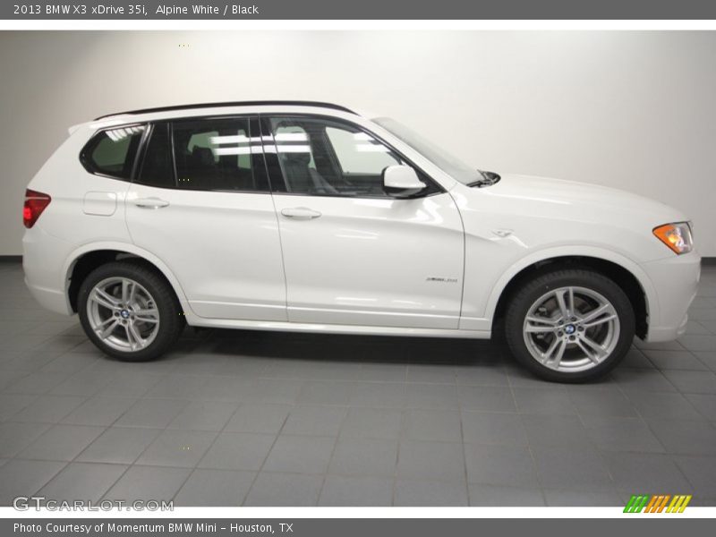 Alpine White / Black 2013 BMW X3 xDrive 35i