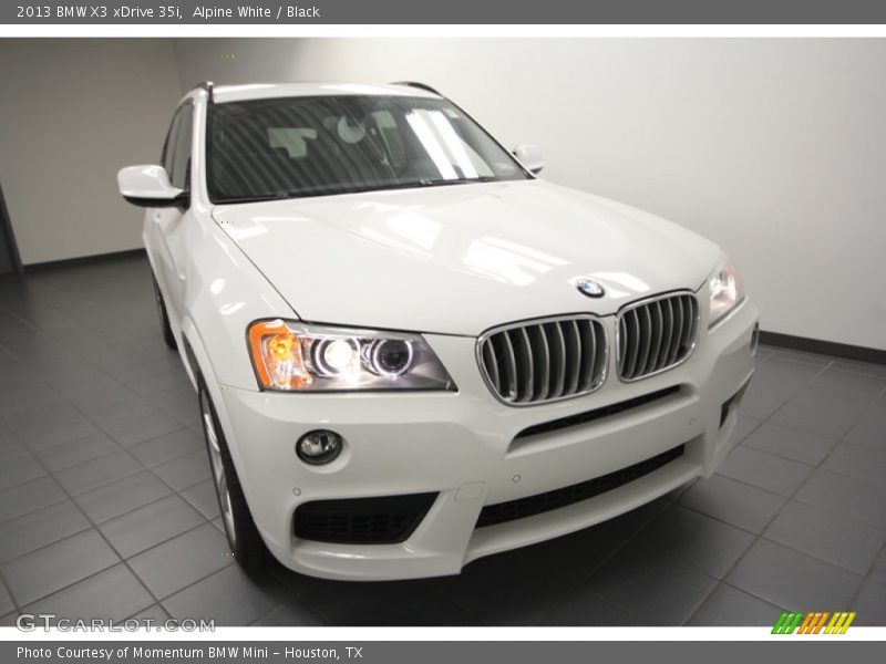 Alpine White / Black 2013 BMW X3 xDrive 35i