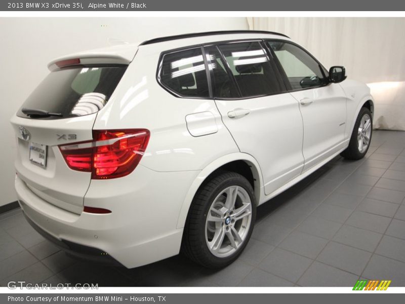 Alpine White / Black 2013 BMW X3 xDrive 35i