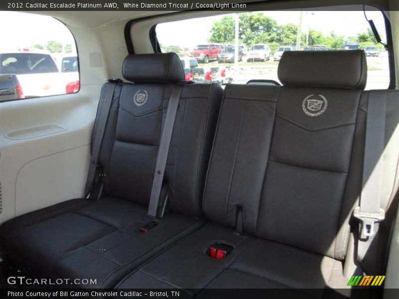 White Diamond Tricoat / Cocoa/Light Linen 2012 Cadillac Escalade Platinum AWD