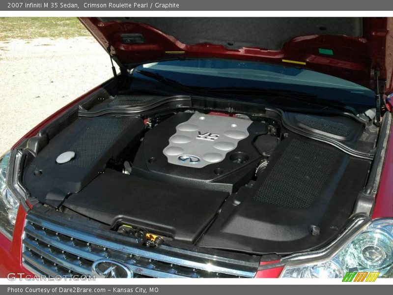 Crimson Roulette Pearl / Graphite 2007 Infiniti M 35 Sedan