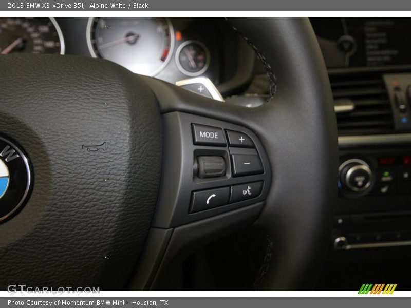 Alpine White / Black 2013 BMW X3 xDrive 35i