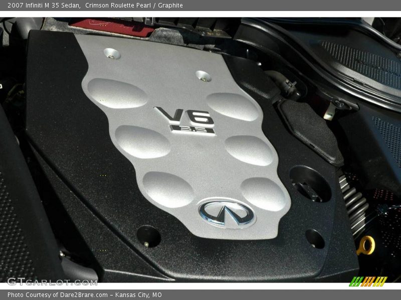 Crimson Roulette Pearl / Graphite 2007 Infiniti M 35 Sedan
